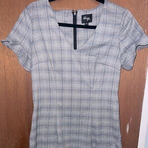 Plaid Gray Women’s Dress